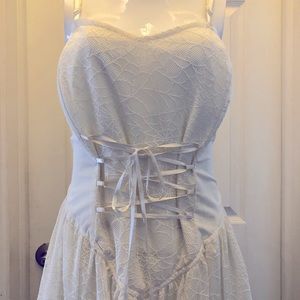 Gothic White Spiderweb Dress